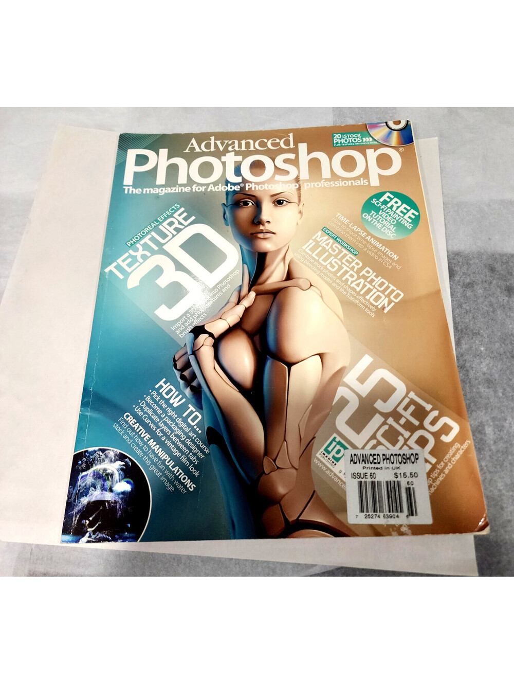 Advanced Photoshop Magazine Issue 60 Texture 3D Sci-Fi Painting w Tutorial CD
